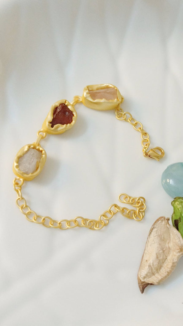 Yin Semi Precious Stones Bracelet freeshipping - CASA ROZEN